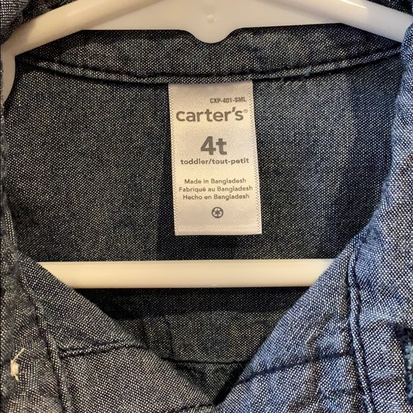 4T Boys denim button down - Picture 2 of 3
